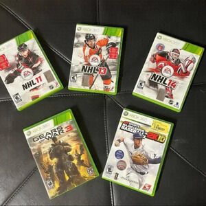 XBOX 360 games X 5  Baseball NHL gears of war 3